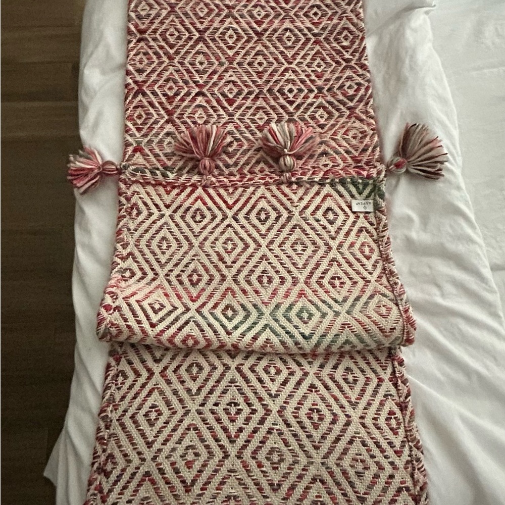 Geometric Patterned Holiday Table Runner - Picture 2 of 3